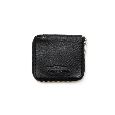 ROUND ZIP LEATHER SHORT WALLET