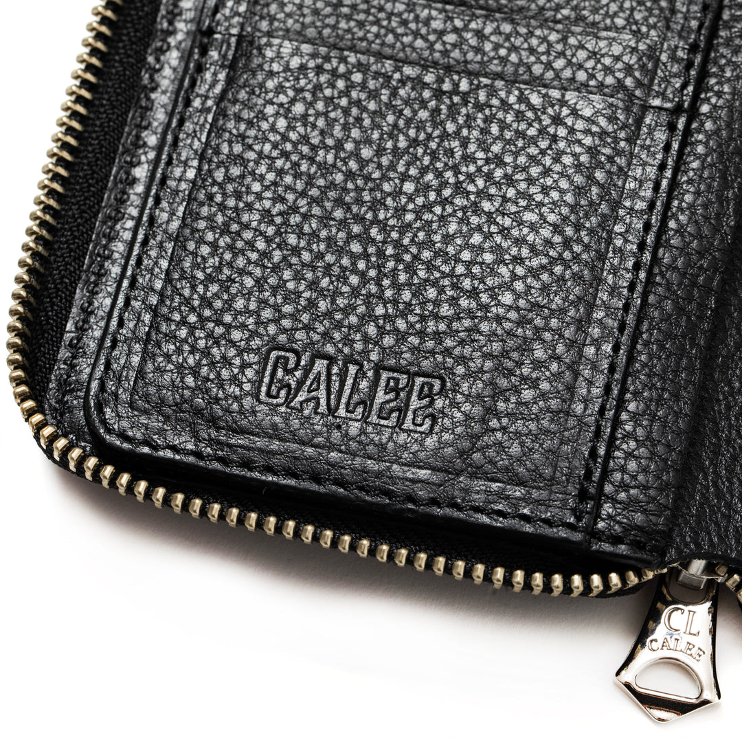 CALEE キャリー 長財布 エンボス バスケットウィーブ EMBOSSING