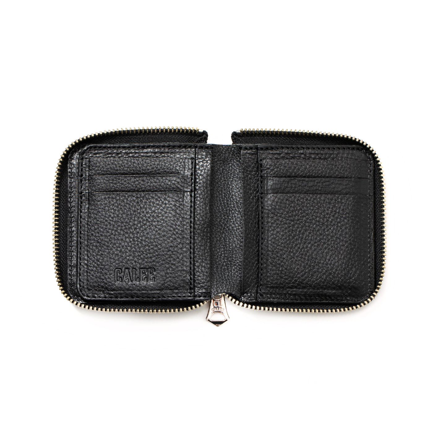 ROUND ZIP LEATHER SHORT WALLET