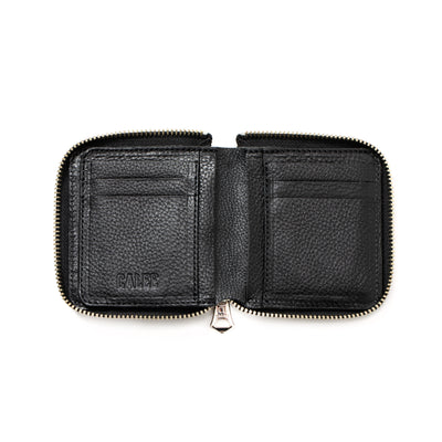 ROUND ZIP LEATHER SHORT WALLET