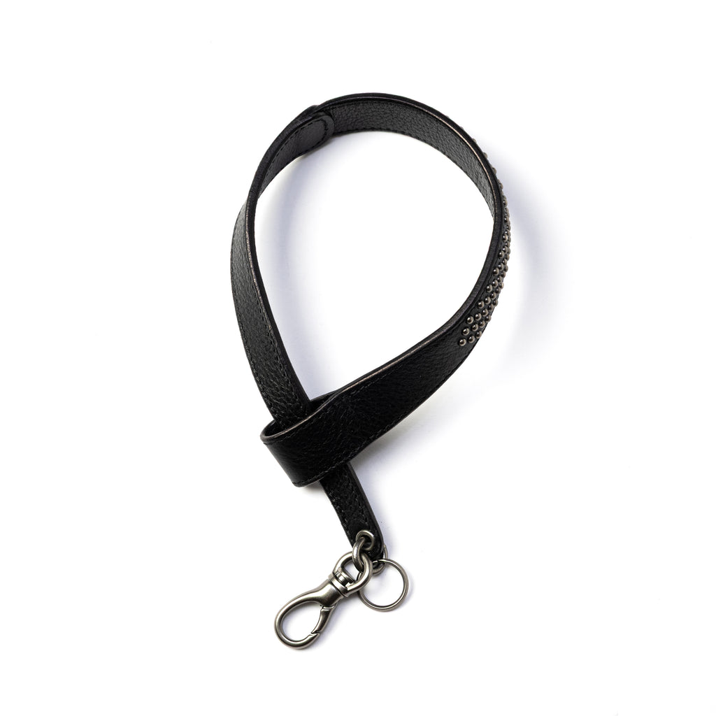ROUND STUDS LEATHER HAND STRAP KEY RING – CALEE ONLINE STORE