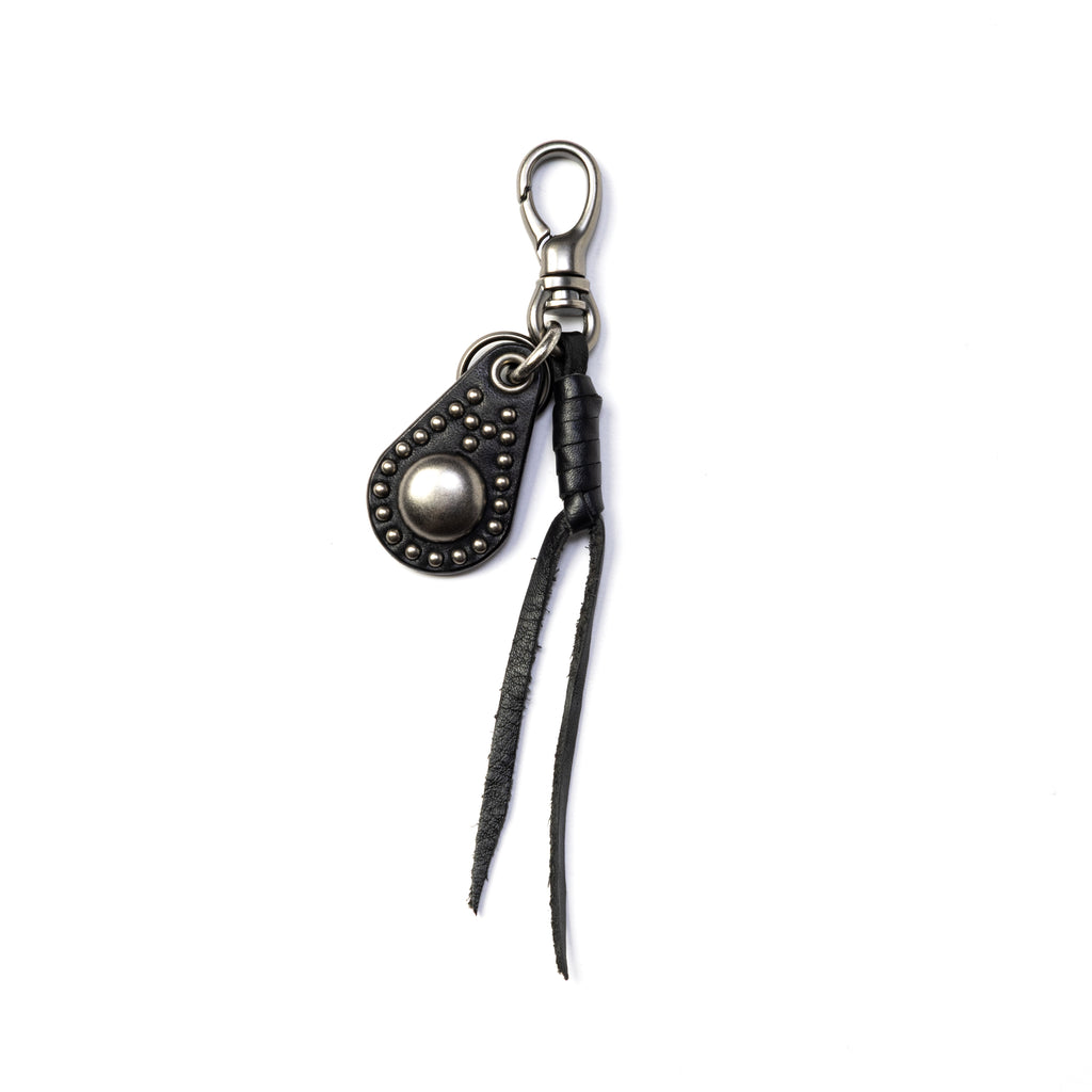 STUDS LEATHER CHARM KEY RING – CALEE ONLINE STORE