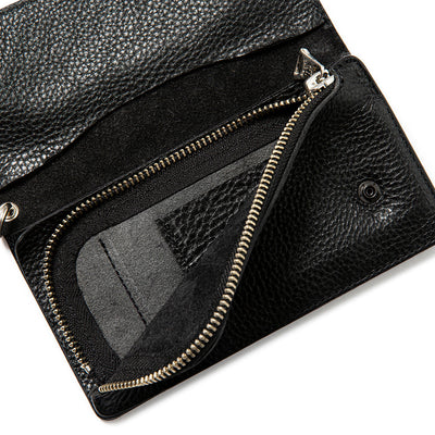 STUDS LEATHER LONG WALLET