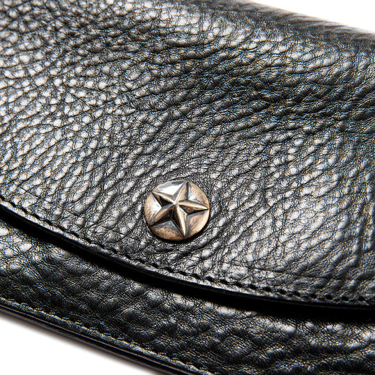 SILVER STAR CONCHO LEATHER LONG WALLET – CALEE ONLINE STORE