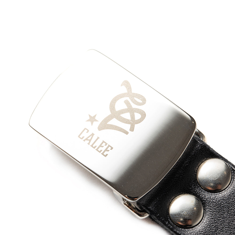 CAL LOGO LEATHER BUCKLE BELT – CALEE ONLINE STORE