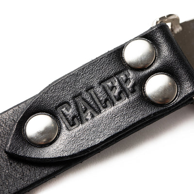 CAL LOGO LEATHER BUCKLE BELT