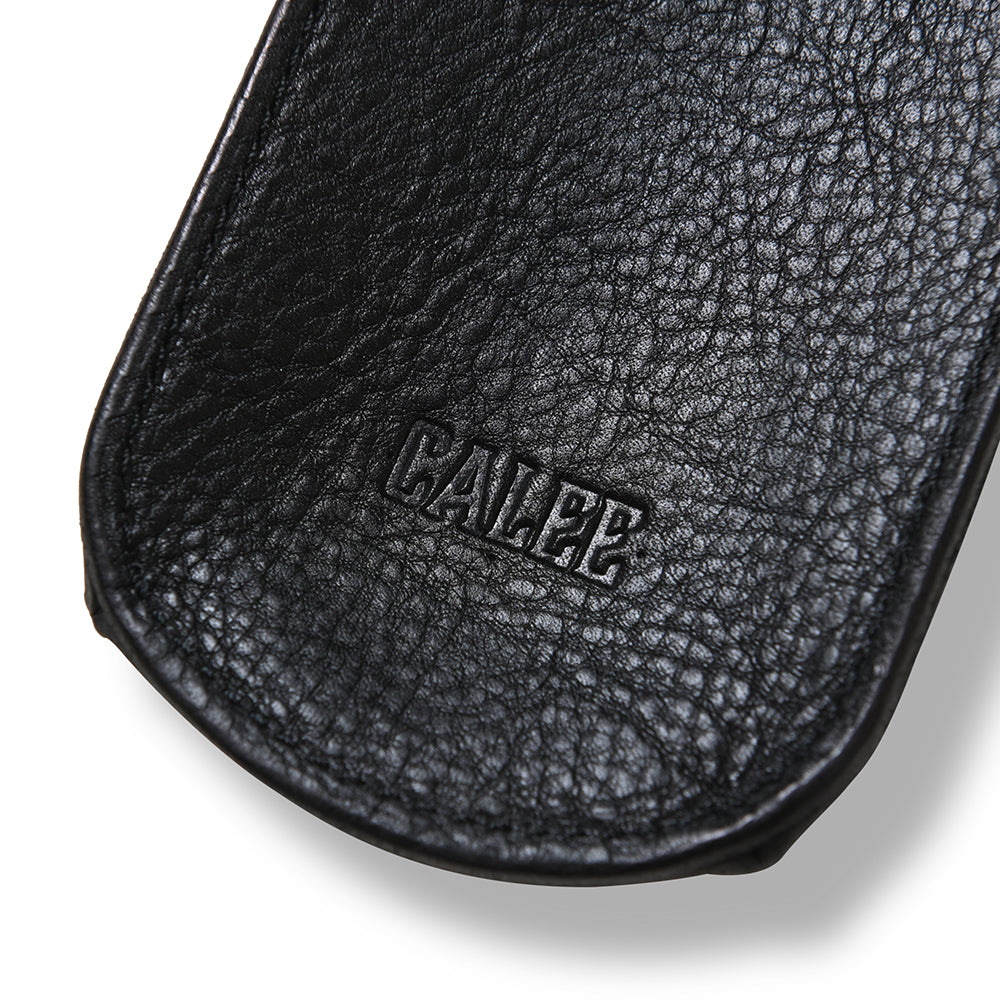 BLACK STUDS LEATHER MULTI WALLET – CALEE ONLINE STORE