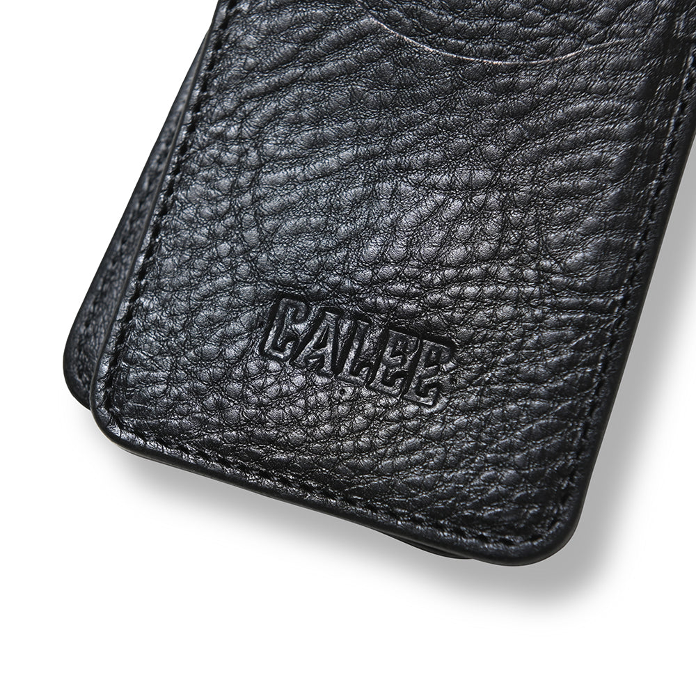 小物 calee STUDS LEATHER TYPE MULTI WALLET CALEE - STUDS LEATHER INTERNAL FLEX FRAME TYPE 2WAY MULTI WALLET