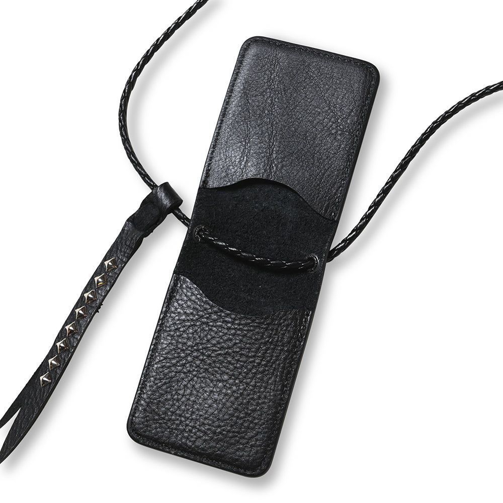 BLACK STUDS LEATHER MULTI WALLET – CALEE ONLINE STORE