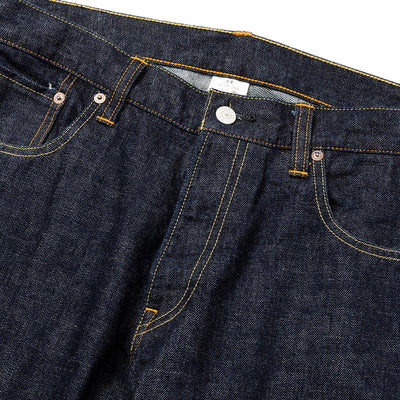 VINTAGE REPRODUCT TAPERED DENIM PANTS - calee-official