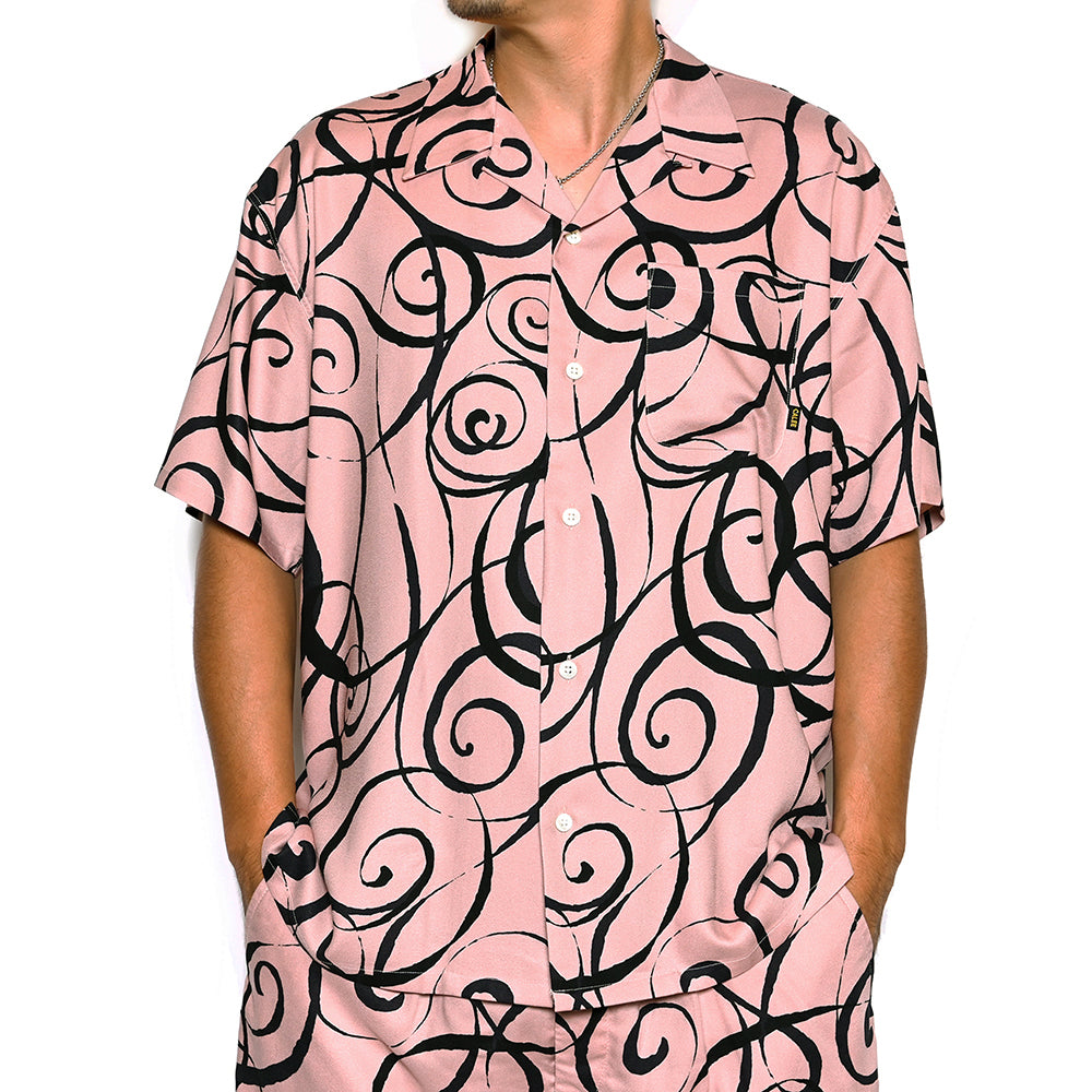 ORIGINAL RIBBON PATTERN AMUNZEN CLOTH S/S SHIRT