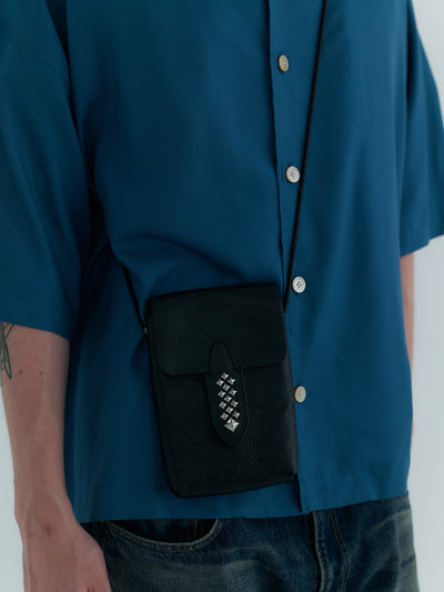STUDS LEATHER MULT POUCH