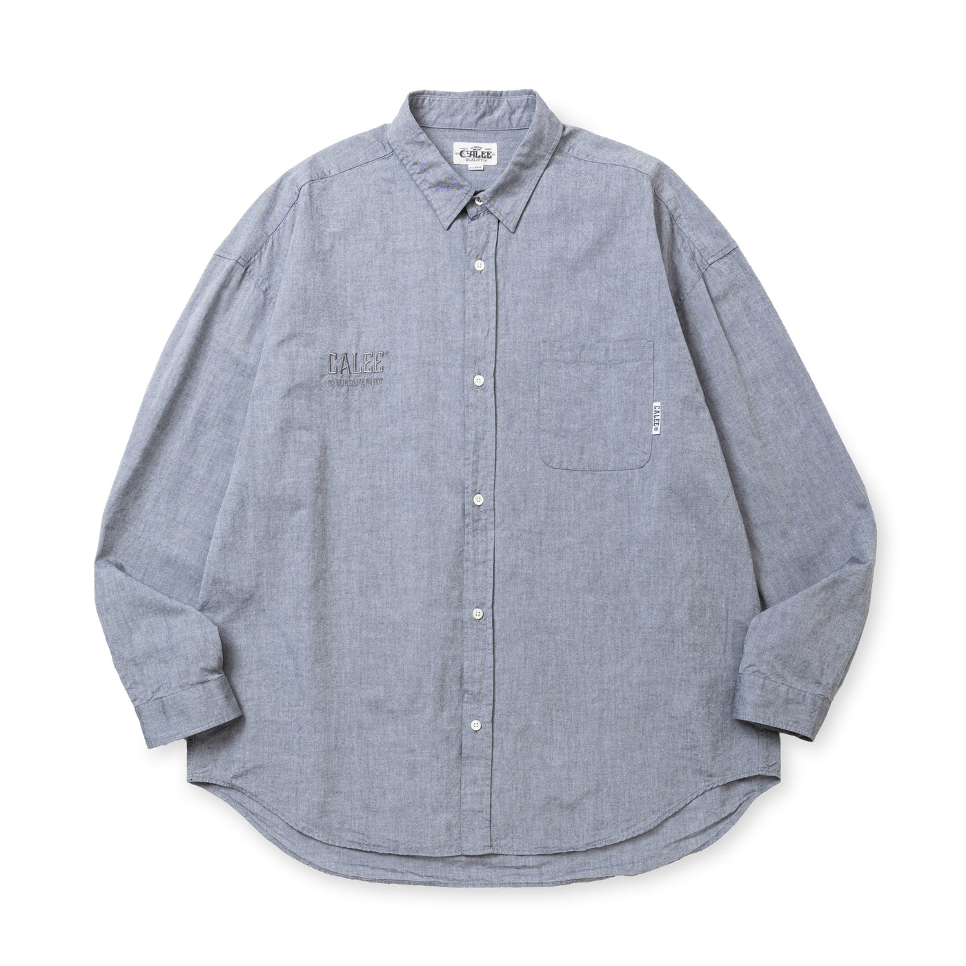 OXFORD OVER SILHOUETTE L/S SH