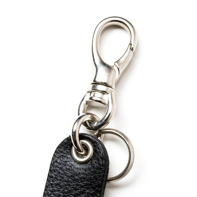 STUDS LEATHER FLAT KEY RING