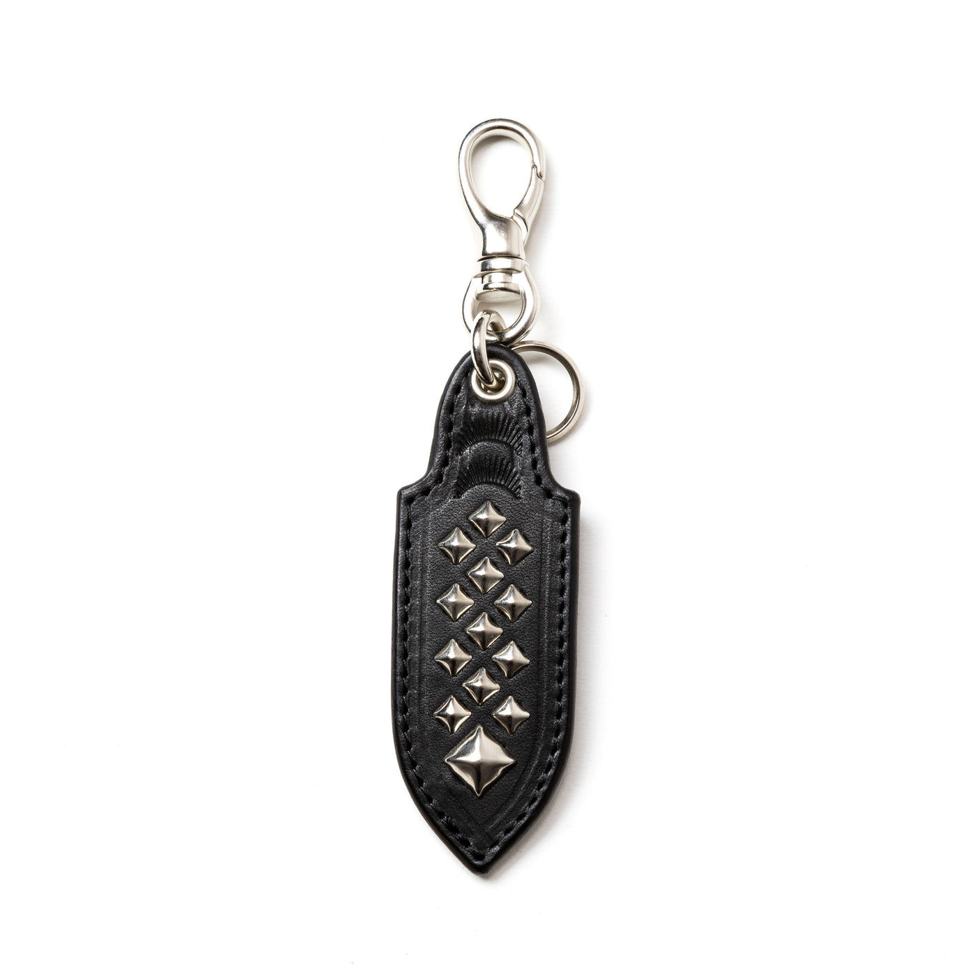 STUDS LEATHER KEY RING