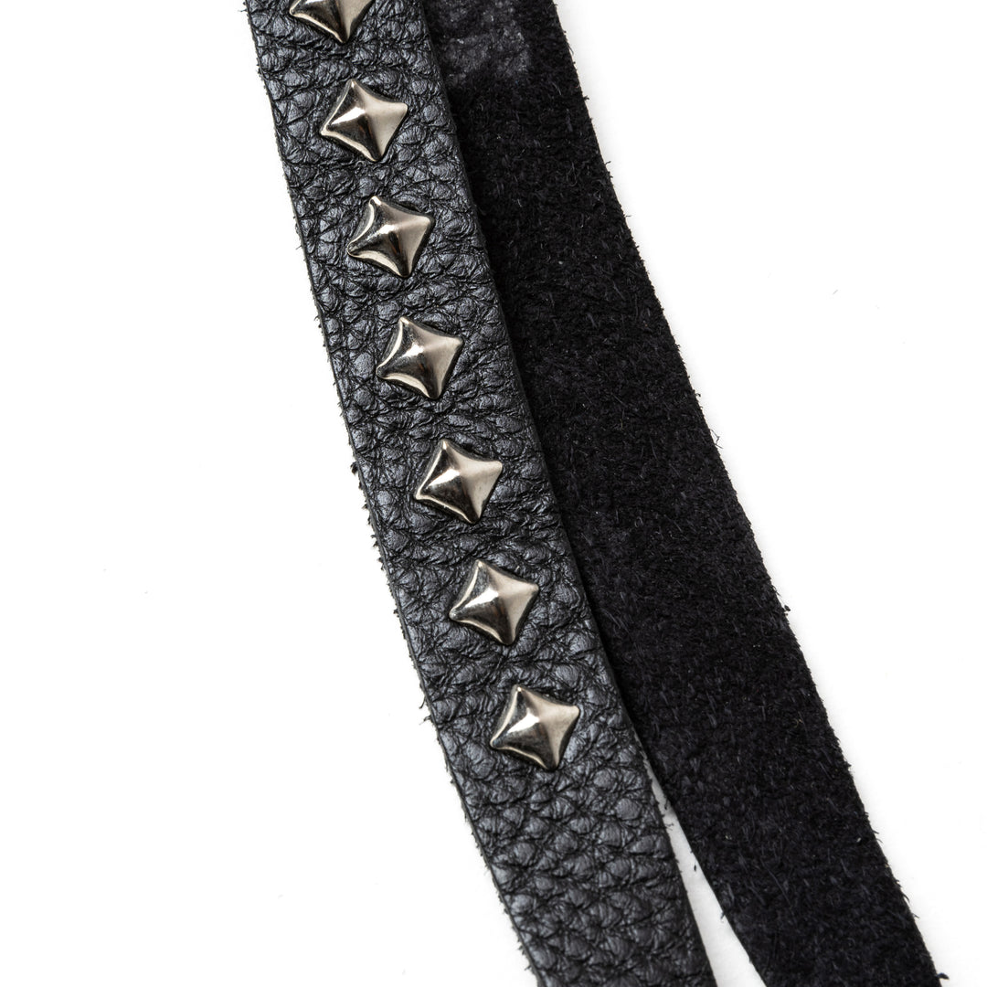 STUDS & KNITTING LEATHER LONG KEY RING ＜TYPE A＞ – CALEE
