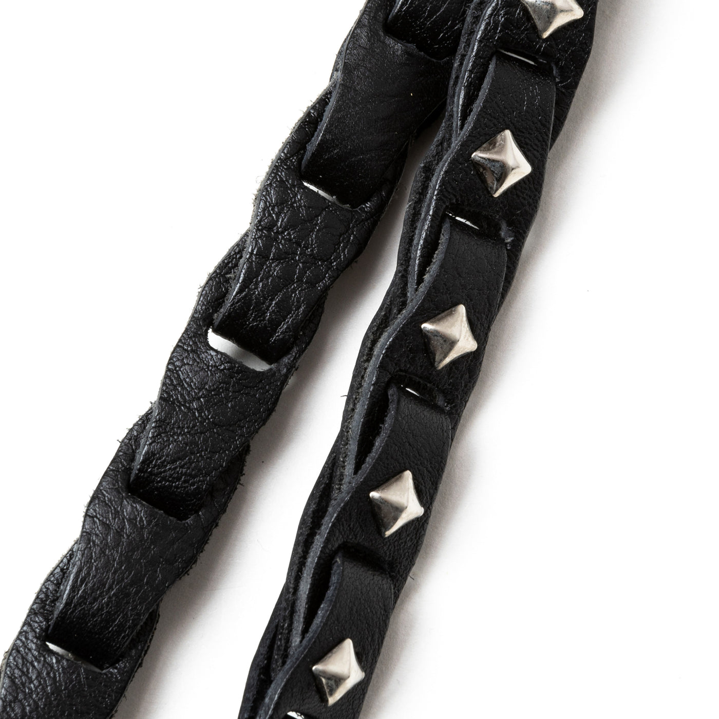 CHAIN LEATHER NECK STRAP