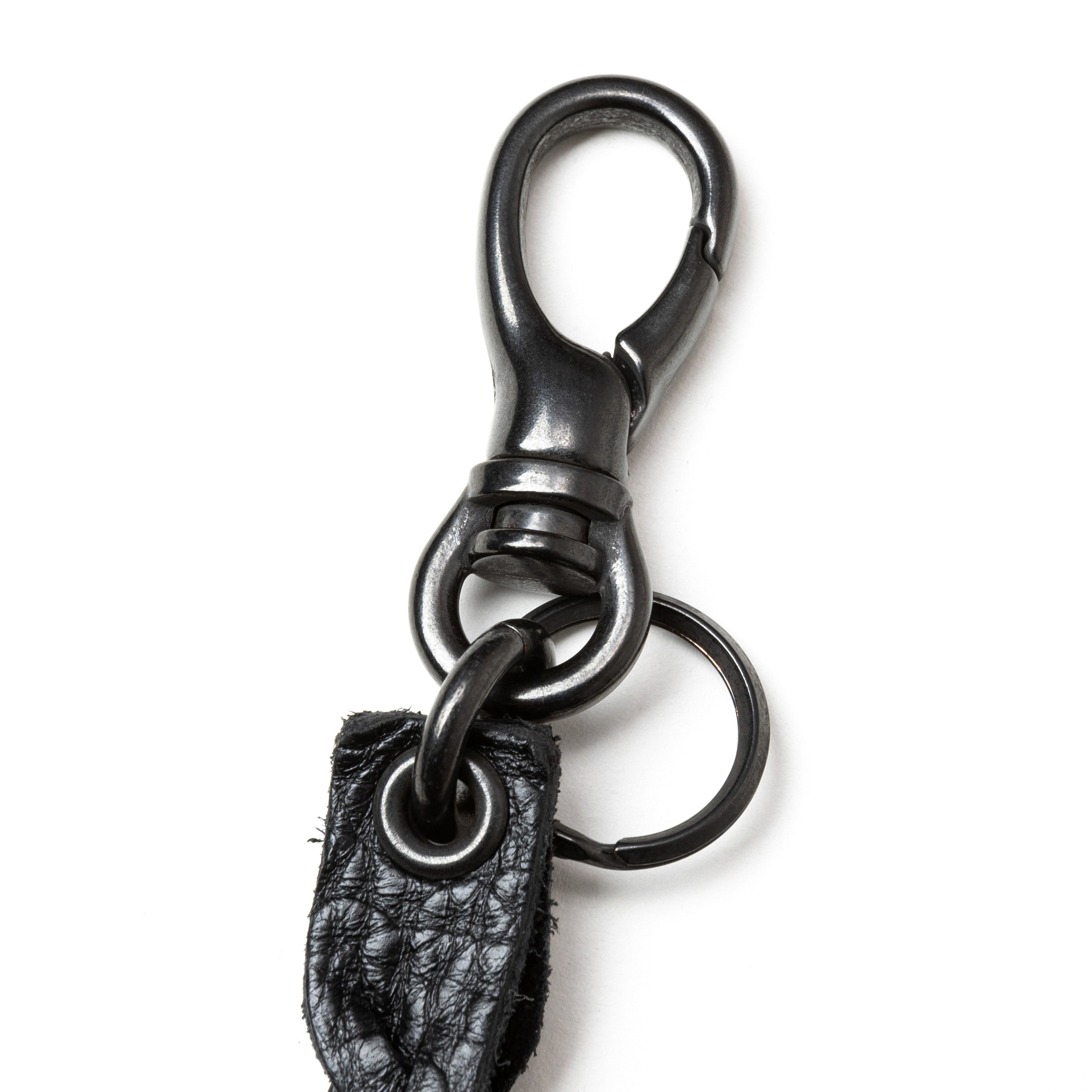 STUDS & KNITTING LEATHER LONG KEY RING ＜TYPE A＞ – CALEE