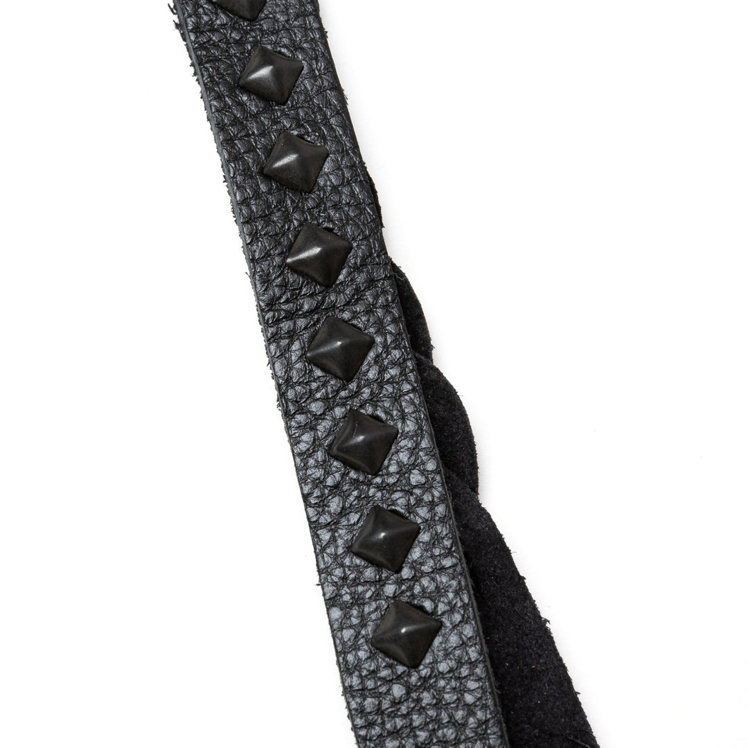 STUDS & KNITTING LEATHER SHORT KEY RING ＜TYPE B＞ – CALEE ONLINE