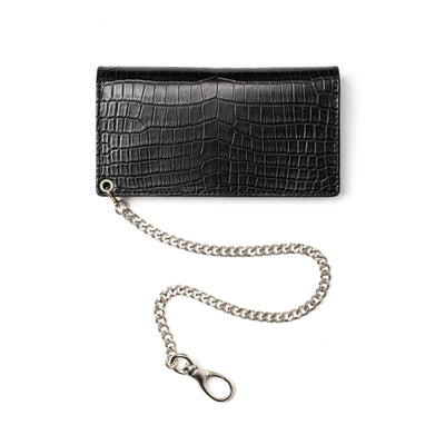 × TSY CROCODILE LEATHER TRACKER WALLET