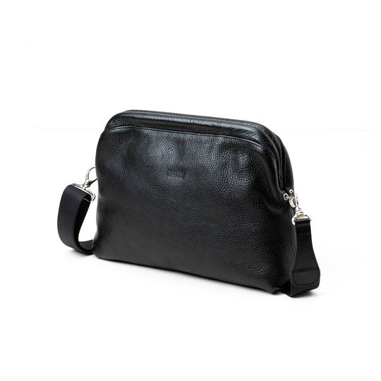 STUDS LEATHER SHOULDER BAG ＜INTERNAL FLEX FRAME TYPE＞ – CALEE
