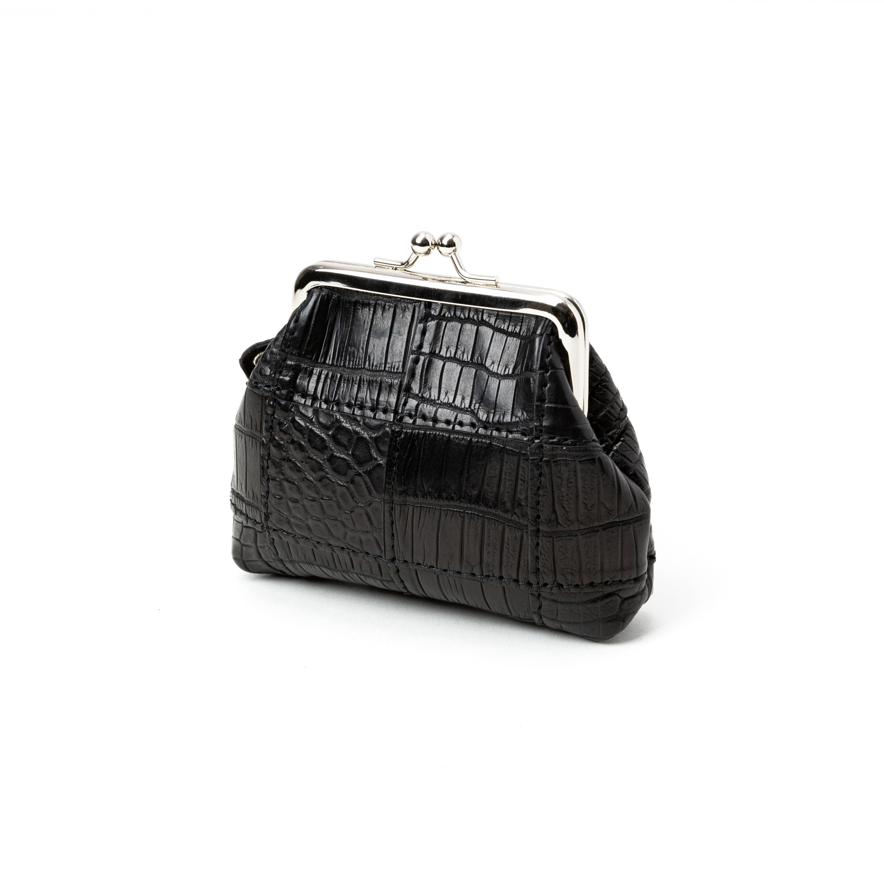 TSY CROCODILE LEATHER PATCHWORK CLASP PURSE – CALEE ONLINE STORE