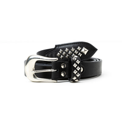 STUDS LEATHER NARROW BELT ＜TYPE B＞