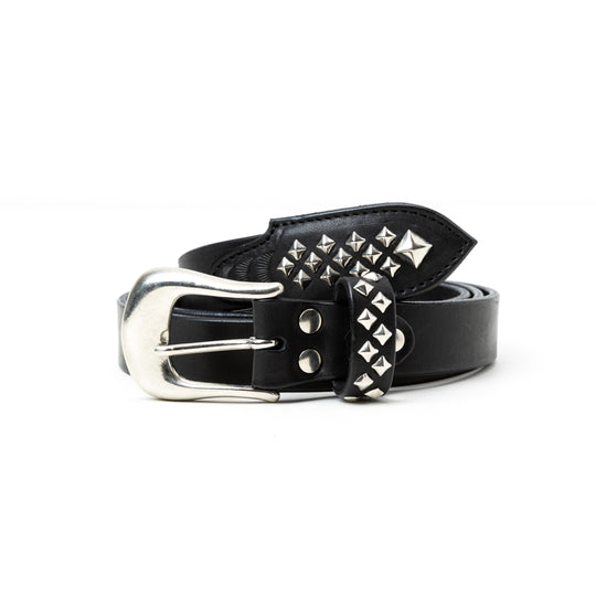STUDS LEATHER NARROW BELT ＜TYPE B＞ – CALEE ONLINE STORE