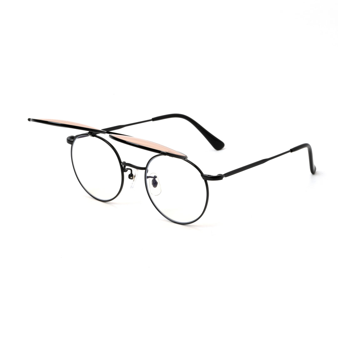FLIP UP TYPE CIRCLE METAL GLASSES – CALEE ONLINE STORE