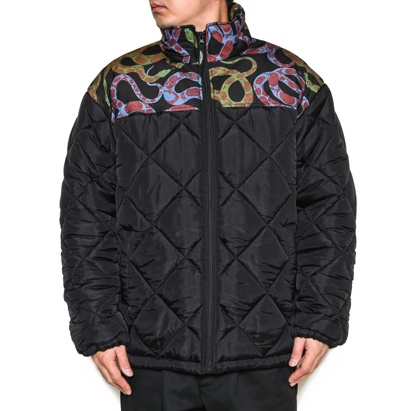 QUILTING NYLON PADDED JACKET