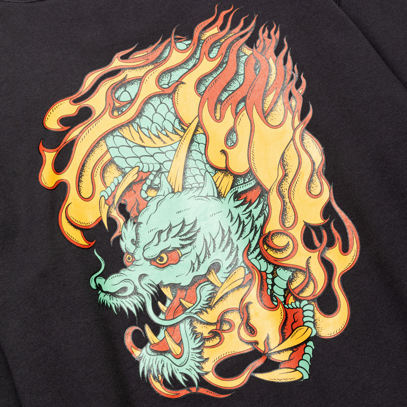 FLAME DRAGON LOGO CREW NECK SW