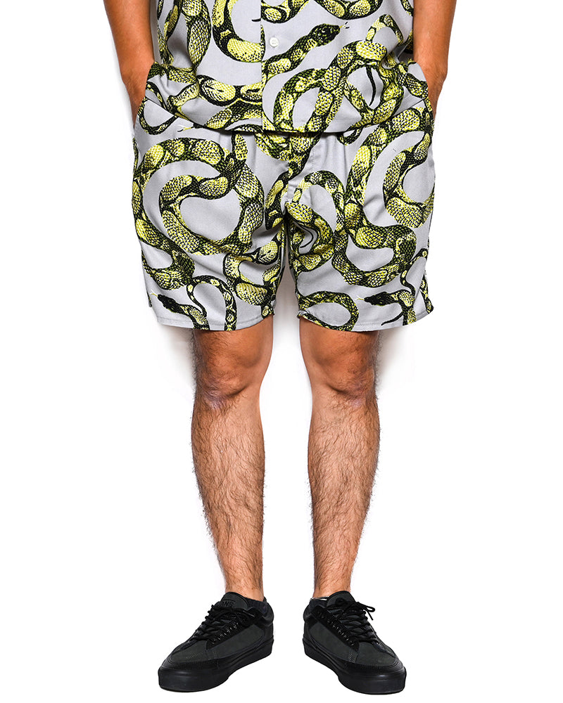 ALLOVER SNAKE PATTERN EASY SHORTS ＜LIMITED＞