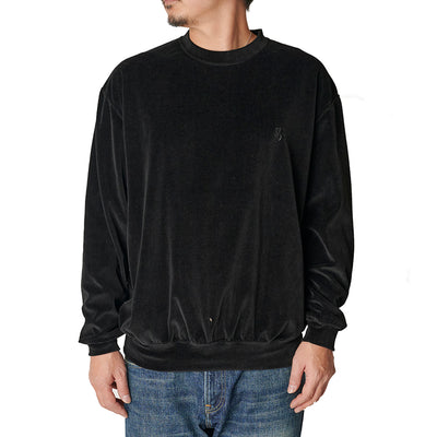 VELOUR CREW NECK SH