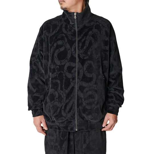 ジャケット・アウター CALEE ALLOVER SNAKE PATTERN TRACK JACKET Adidas Originals Firebird Snakeskin graphic Track Top Jacket