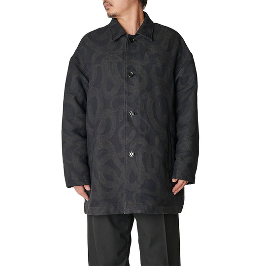 CALEE コート　スパイラル柄 JACQUARD HALF COAT ＜SNAKE PATTERN＞ – CALEE ONLINE STORE