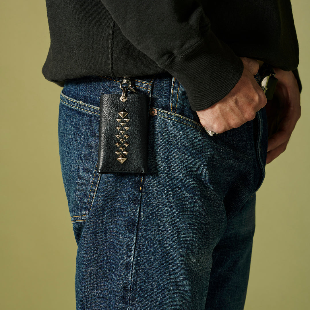 STUDS LEATHER KEY CASE – CALEE ONLINE STORE