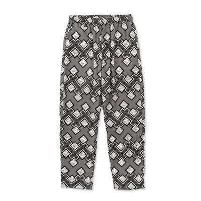 GEOMETRIC PATTERN AMUZEN CLOTH EASY TROUSERS