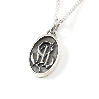 CAL NT LOGO SILVER NECKLACE