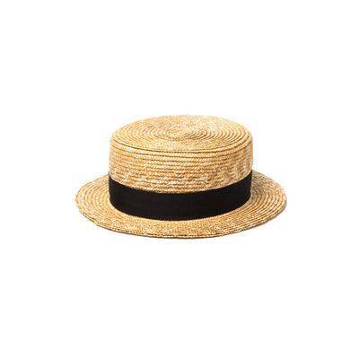 STRAW BOATER HAT