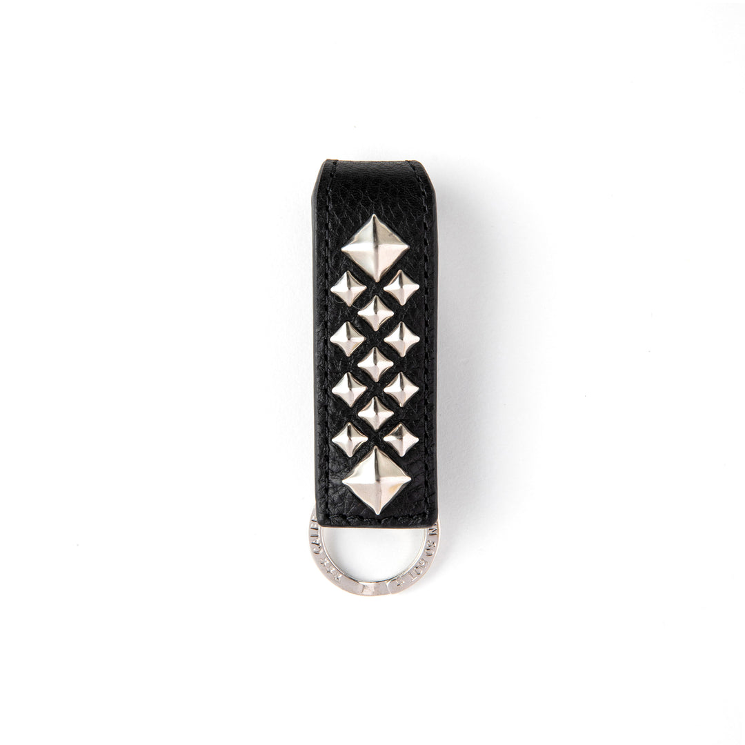 STUDS LEATHER SNAP KEY RING – CALEE ONLINE STORE