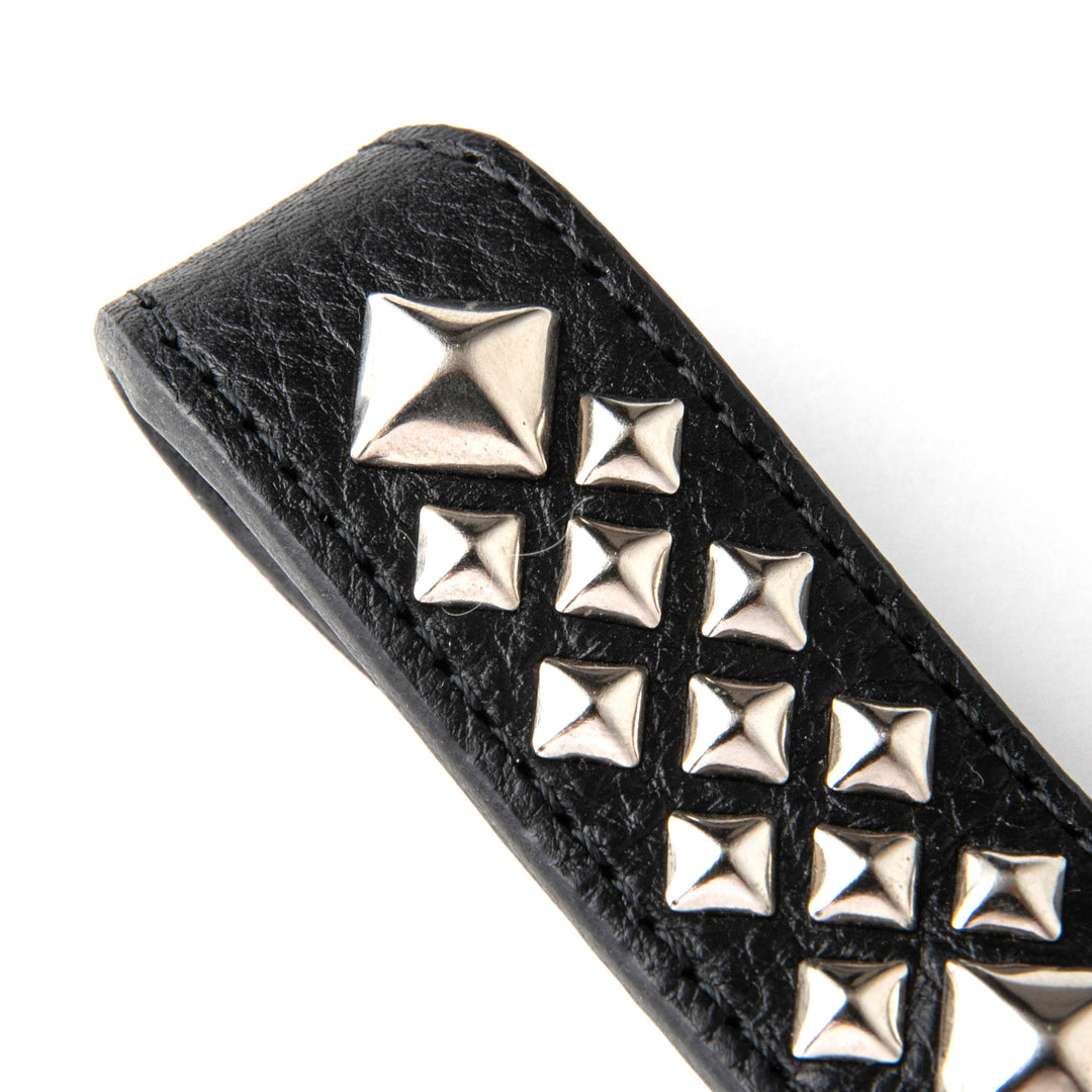 STUDS LEATHER SNAP KEY RING – CALEE ONLINE STORE