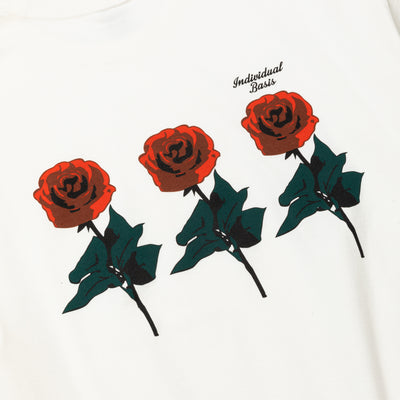 DROP SHOULDER "INDIVIDUAL BASIS" ROSE LOGO TEE