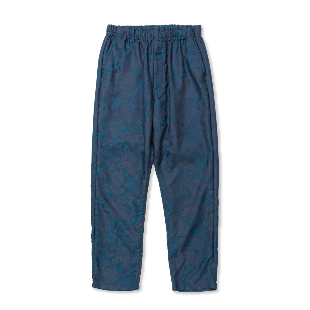 jacquard half flare pants (blue flower) – POPPY