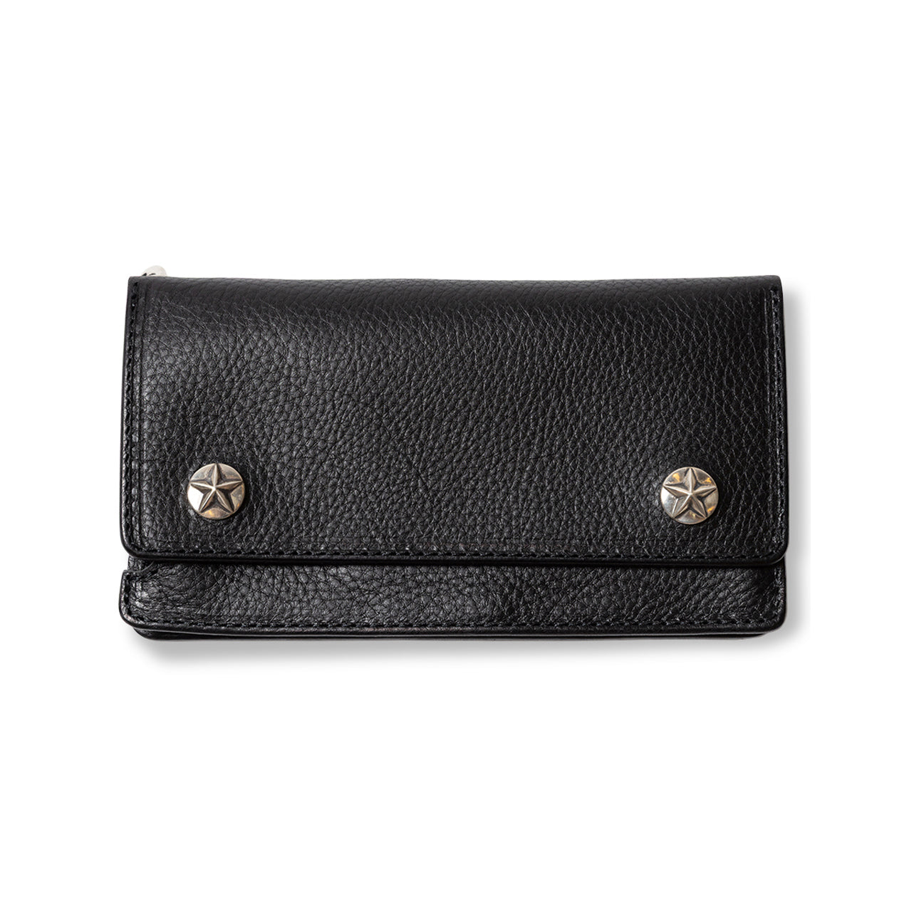 SILVER STAR CONCHO LEATHER LONG WALLET