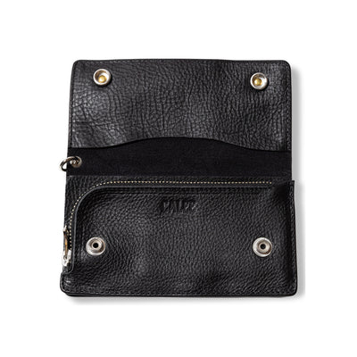 SILVER STAR CONCHO LEATHER LONG WALLET