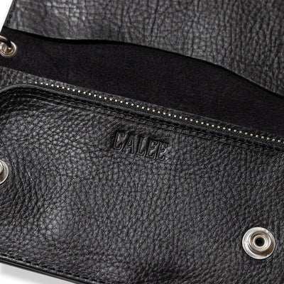 SILVER STAR CONCHO LEATHER LONG WALLET