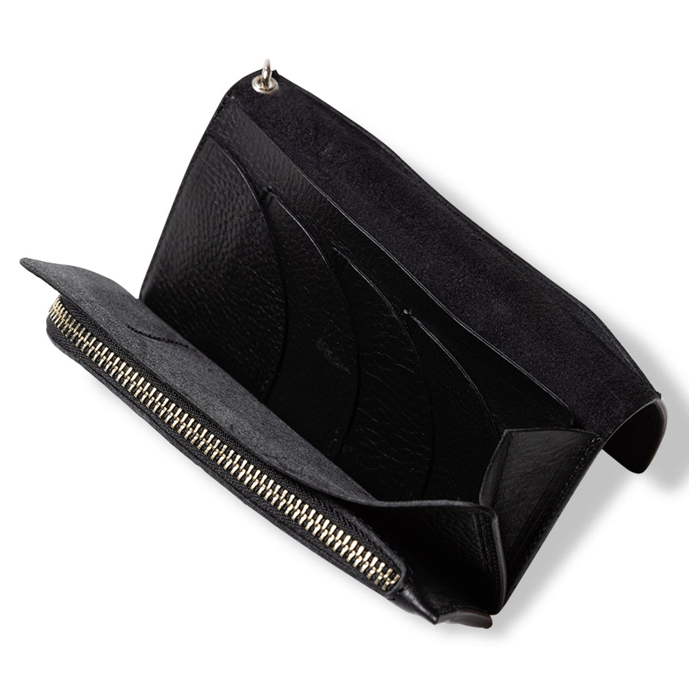 SILVER STAR CONCHO LEATHER LONG WALLET