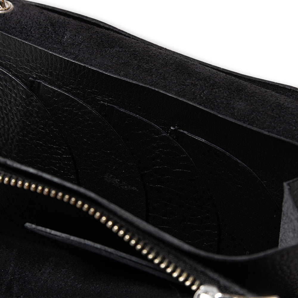 SILVER STAR CONCHO LEATHER LONG WALLET