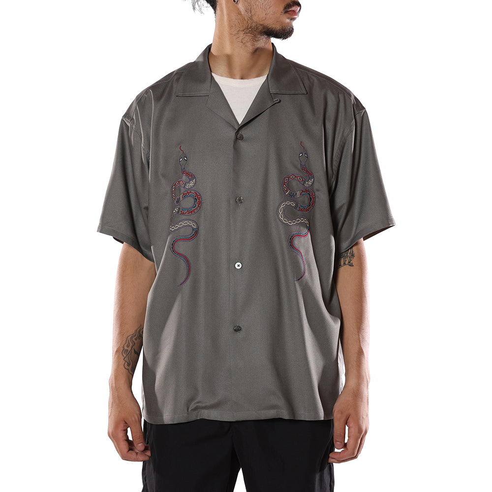 EMBROIDERY SNAKE S/S SH – CALEE ONLINE STORE