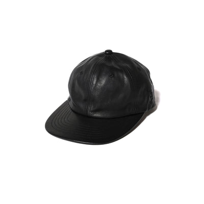 CAL LOGO LEATHER SOLID CAP